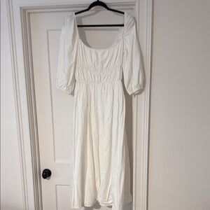 Reformation Smocked Puff Sleeve Sundress